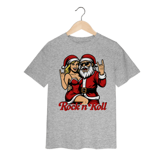 Nome do produto Camiseta Infantil Natal Modelo 1 - Rock and Roll