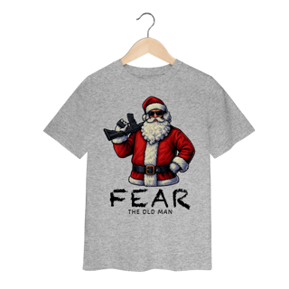 Nome do produto Camiseta Infantil Natal Modelo 3 - Fear The Old Man