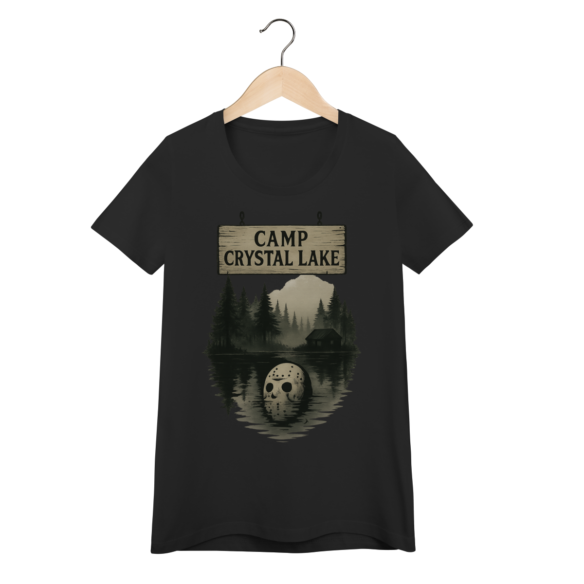 Nome do produto: Baby Look Sexta-Feira 13 Modelo 1 - Crystal Lake