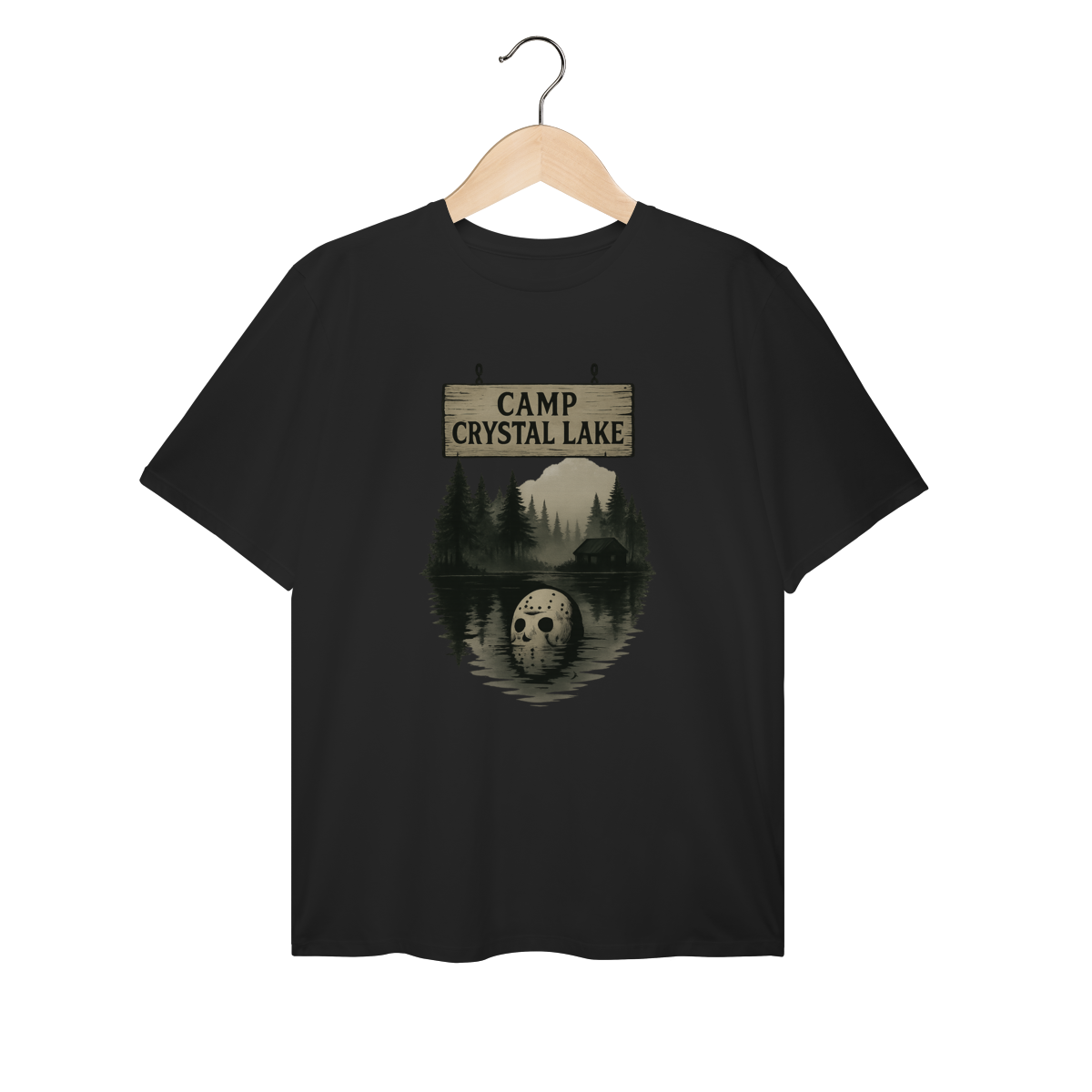 Nome do produto: Camiseta Plus Size Sexta-Feira 13 Modelo 1 - Crystal Lake