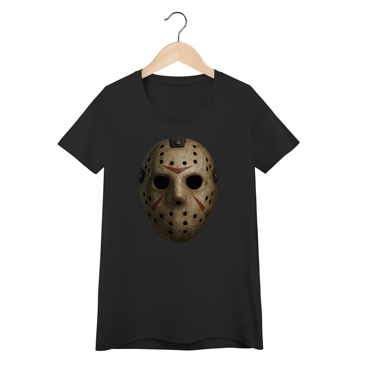 Nome do produto: Baby Look Infantil Sexta-Feira 13 Modelo 2 - Máscara Jason