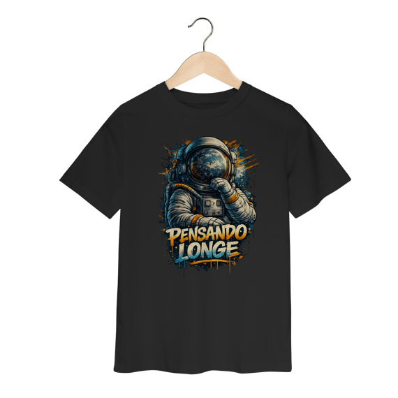 Camiseta Infantil Astronauta Modelo 1 - Pensando Longe
