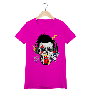 Nome do produto Baby Look Caveira - Modelo 3