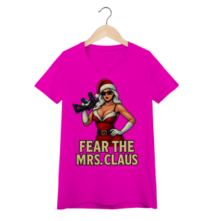 Nome do produto Baby Look Natal Modelo 2 - Fear The Mrs. Claus