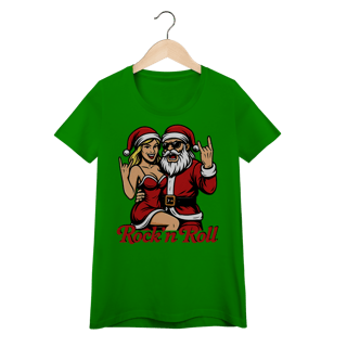 Nome do produto Baby Look Natal Modelo 1 - Rock and Roll