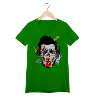 Nome do produto Baby Look Caveira - Modelo 3