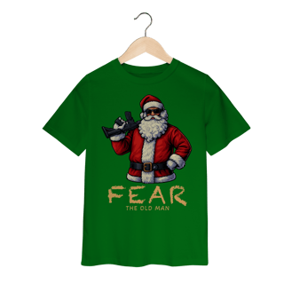 Nome do produto Camiseta Infantil Natal Modelo 3 - Fear The Old Man