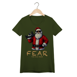 Nome do produto Baby Look Natal Modelo 3 - Fear The Old Man