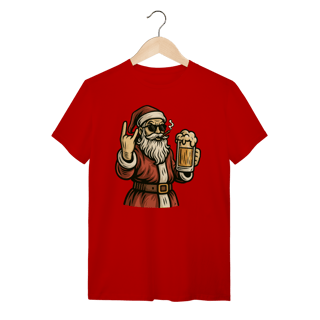 Nome do produto Camiseta Natal Modelo 4 - Papai Noel Bebendo Cerveja
