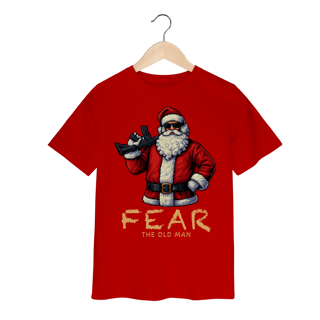 Nome do produto Camiseta Infantil Natal Modelo 3 - Fear The Old Man