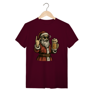 Nome do produto Camiseta Natal Modelo 4 - Papai Noel Bebendo Cerveja