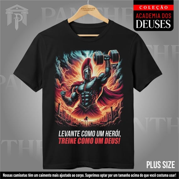 Plus Size Unissex - Ares, Herói e Deus