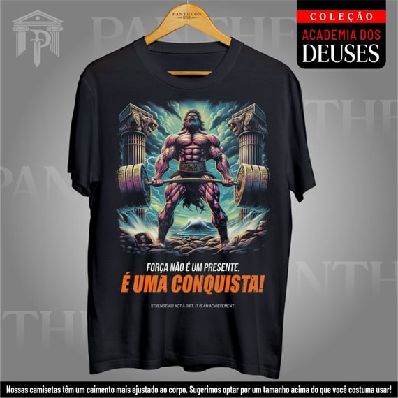 Camiseta Unissex - Hércules, força e conquista!