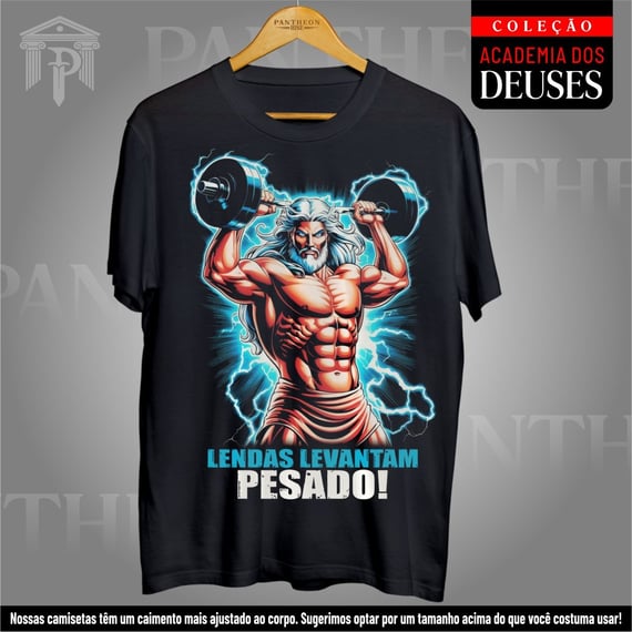 Camiseta Unissex - Lendas Levantam pesado!