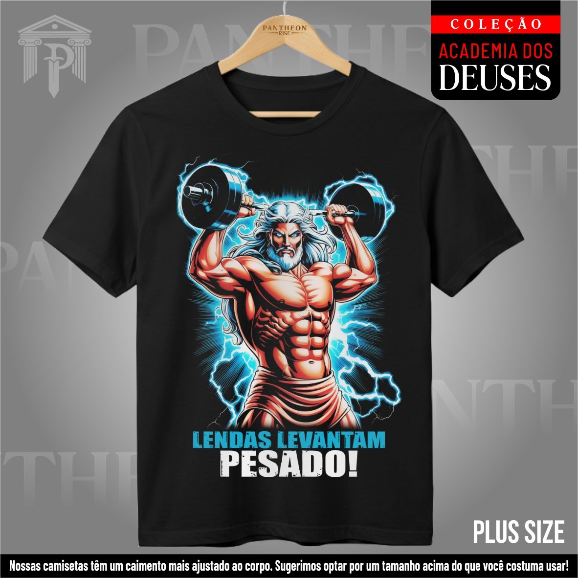 Nome do produto: Plus Size Unissex - Lendas Levantam pesado!