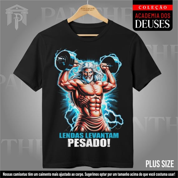 Plus Size Unissex - Lendas Levantam pesado!