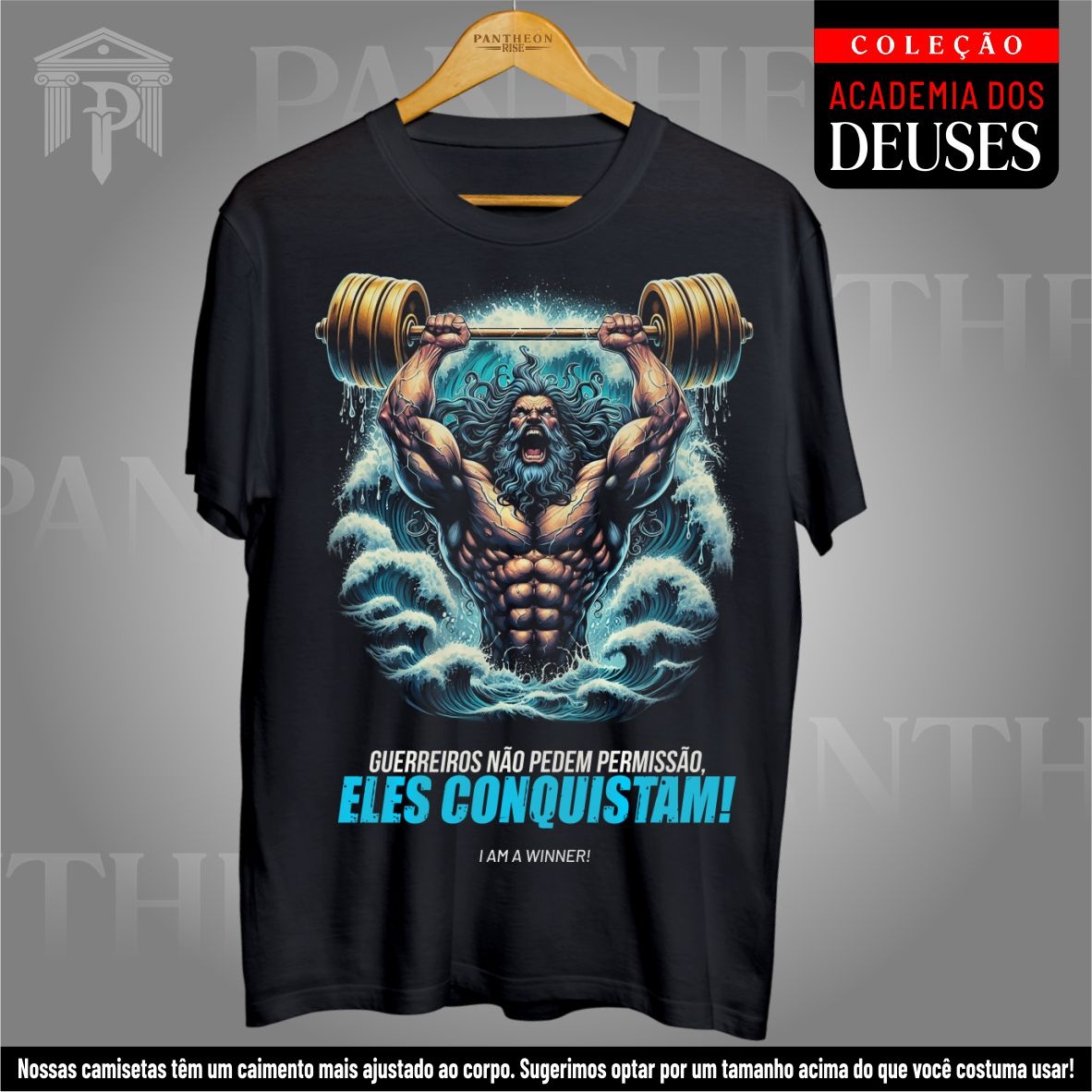 Nome do produto: Camiseta Unissex - Poseidon conquistador!