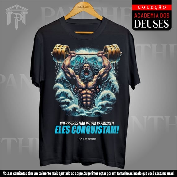 Camiseta Unissex - Poseidon conquistador!