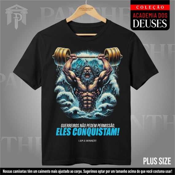 Plus Size Unissex - Poseidon conquistador!