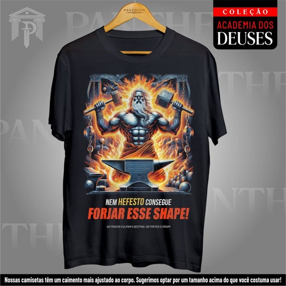 Camiseta Unissex - Hefesto criando o Shape!