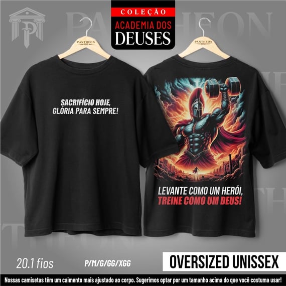 Oversized Unissex - Sacrífico hoje, Glória para sempre!
