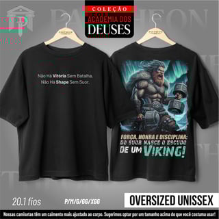 Oversized Unissex - Vitória, Batalha, Shape e Suor!
