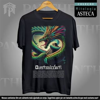 Camiseta Unissex - Deus Quetzalcóatl (Mitologia Asteca)