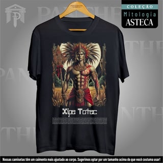 Camiseta Unissex - Deus Xipe Totec (Mitologia Asteca)