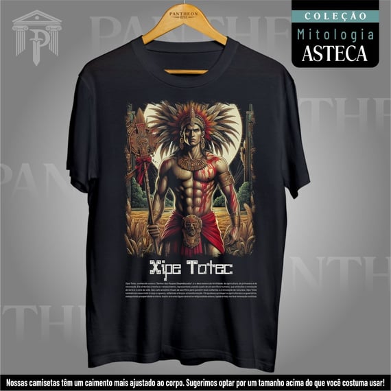 Camiseta Unissex - Deus Xipe Totec (Mitologia Asteca)