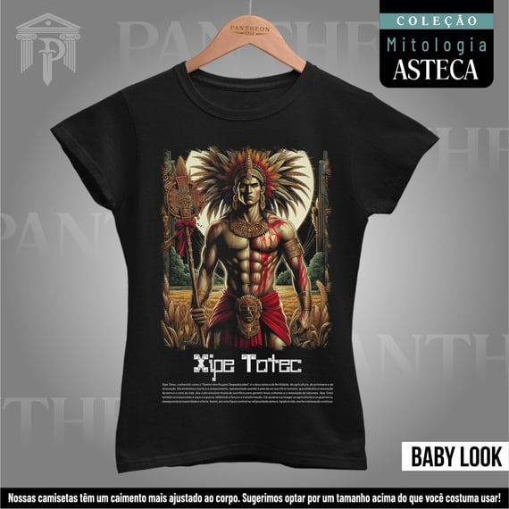 Baby Look - Deus Xipe Totec (Mitologia Asteca)