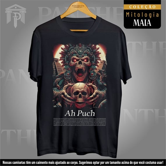 Camiseta Unissex - Deus Ah Puch (Mitologia Maia)