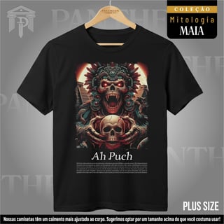 Plus Size Unissex - Deus Ah Puch (Mitologia Maia)