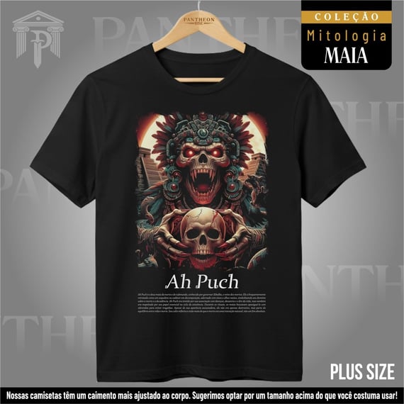 Plus Size Unissex - Deus Ah Puch (Mitologia Maia)