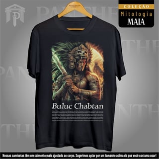 Camiseta Unissex - Deus Buluc Chabtan (Mitologia Maia)
