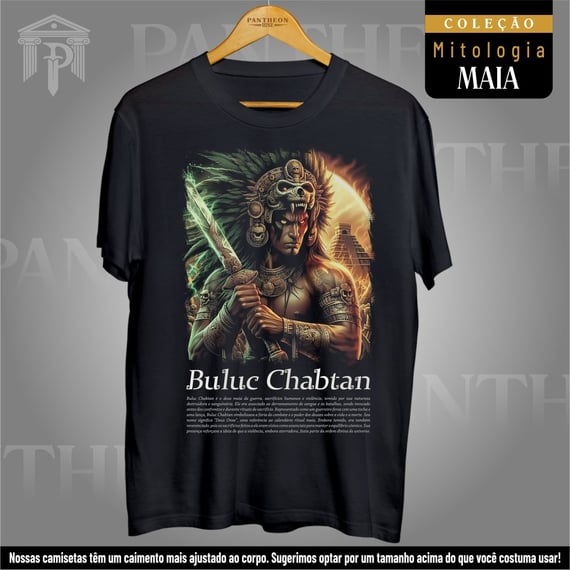 Camiseta Unissex - Deus Buluc Chabtan (Mitologia Maia)