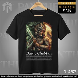 Plus Size Unissex - Deus Buluc Chabtan (Mitologia Maia)