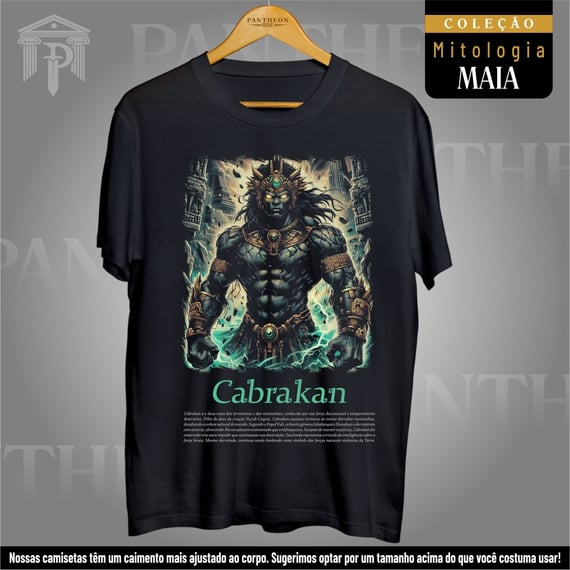 Camiseta Unissex - Deus Cabrakan (Mitologia Maia)
