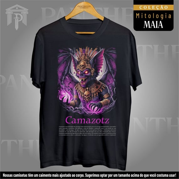 Camiseta Unissex - Deus Camazotz (Mitologia Maia)