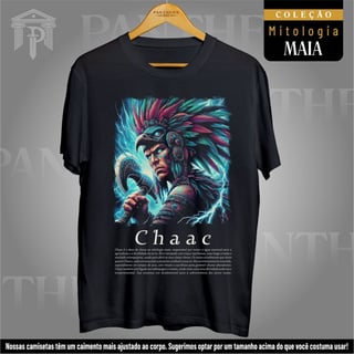 Camiseta Unissex - Deus Chaac (Mitologia Maia)