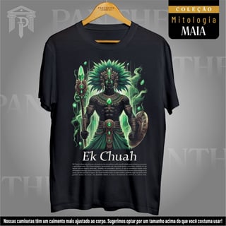 Camiseta Unissex - Deus Ek Chuah (Mitologia Maia)