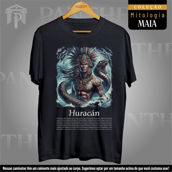 Camiseta Unissex - Deus Huracán (Mitologia Maia)