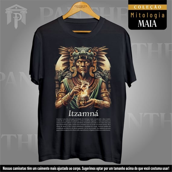 Camiseta Unissex - Deus Itzamná (Mitologia Maia)