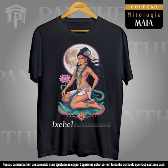 Camiseta Unissex - Deusa Ixchel (Mitologia Maia)