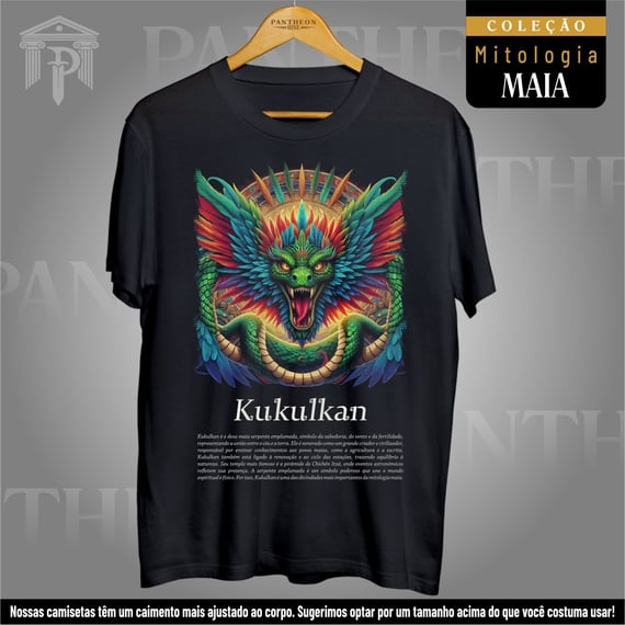 Camiseta Unissex - Deus Kukulkan (Mitologia Maia)