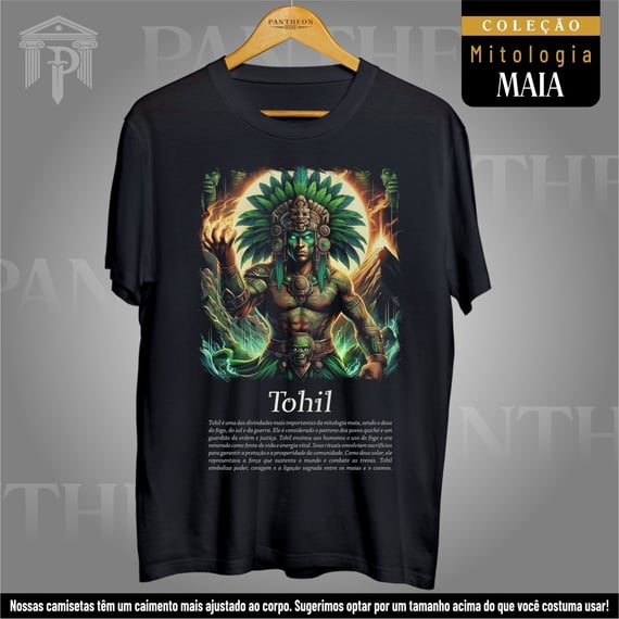 Camiseta Unissex - Deus Tohil (Mitologia Maia)