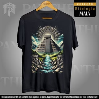 Camiseta Unissex - Pirâmide 01 (Mitologia Maia)
