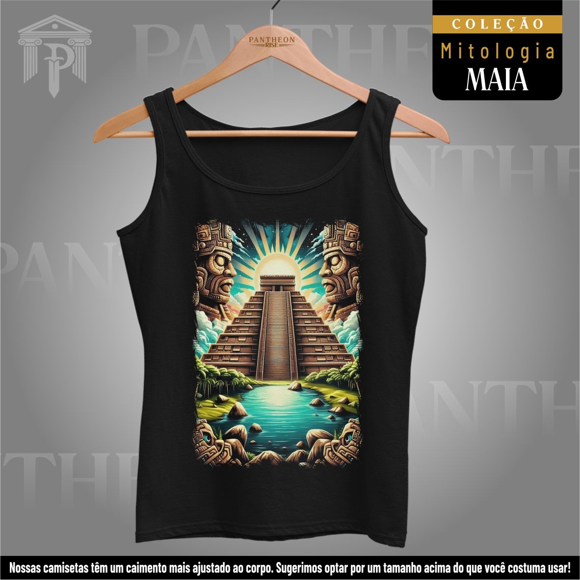 Nome do produto: Regata - Pirâmide 03 (Mitologia Maia)