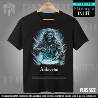 Plus Size Unissex - Deus Ahkiyyini (Mitologia Inuit)