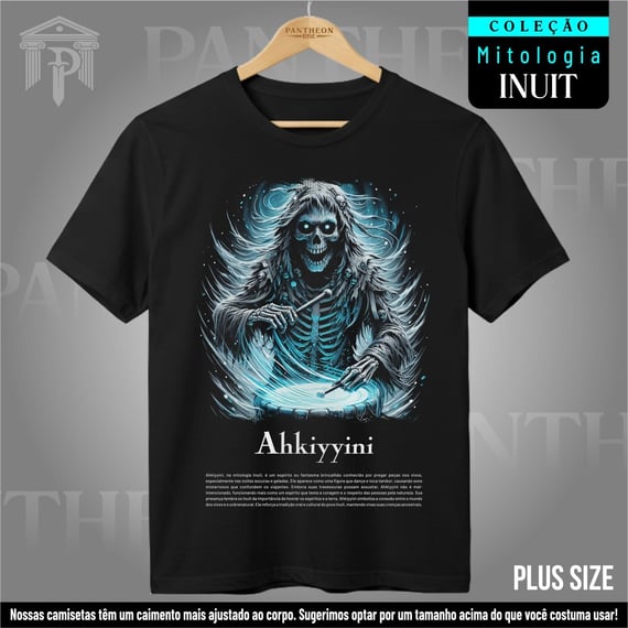 Plus Size Unissex - Deus Ahkiyyini (Mitologia Inuit)