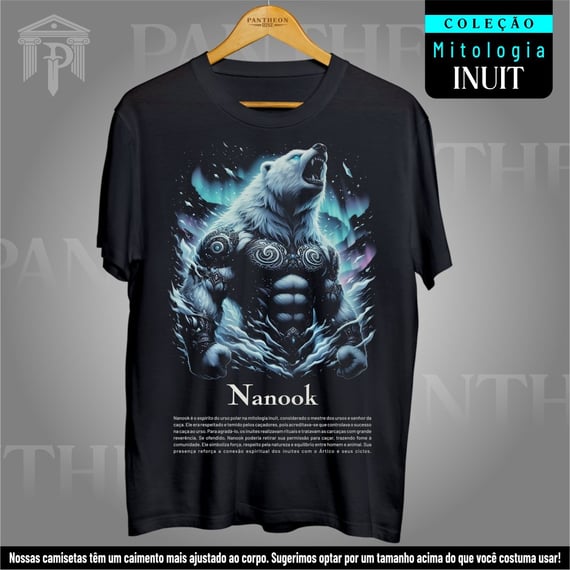 Camiseta Unissex - Deus Nanook (Mitologia Inuit)